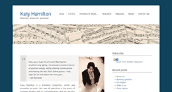 Desktop Screenshot of katyhamilton.co.uk